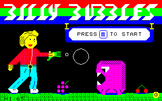 Billy Bubbles - Start screen